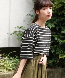 LOWRYS FARM | ボーダーＢＩＧＴシャツ　802980(Tシャツ/カットソー)