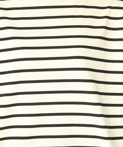 LOWRYS FARM（ローリーズファーム）の「ボーダーＢＩＧＴシャツ　802980（Tシャツ/カットソー・レディース・オフホワイト/ブラック/ベージュ/ブルー/レッド/ブラウン・MEDIUM/LARGE）」の10枚目の写真