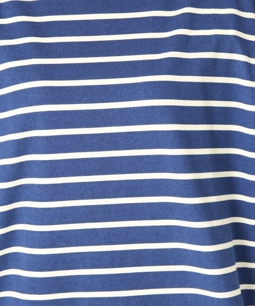 LOWRYS FARM（ローリーズファーム）の「ボーダーＢＩＧＴシャツ　802980（Tシャツ/カットソー・レディース・オフホワイト/ブラック/ベージュ/ブルー/レッド/ブラウン・MEDIUM/LARGE）」の12枚目の写真