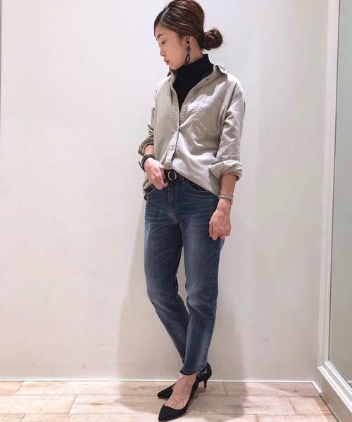 Editt by YECCA VECCA（エディットバイイェッカヴェッカ）の「裾カットオフデニムパンツ（その他パンツ・レディース・インディゴブルー/その他16・SMALL/MEDIUM）」の2枚目の写真