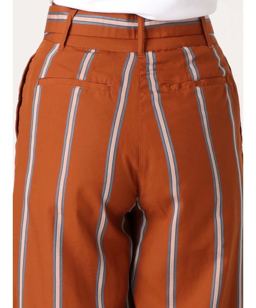 Ungrid(アングリッド)の「ハイウエストストライプパンツ(その他パンツ・レディース・ネイビー/キャメル・SMALL/MEDIUM)」の9枚目の写真