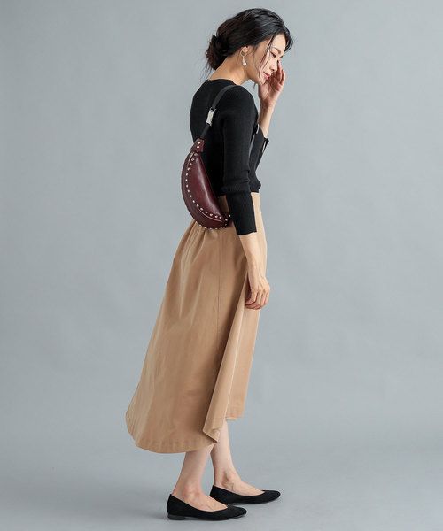 RIVE DROITE(リヴドロワ)の「ドットボタンハギスカート(スカート・レディース・チャコールグレー/ベージュ/キャメル・SMALL/MEDIUM)」の12枚目の写真