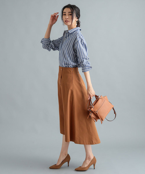 RIVE DROITE(リヴドロワ)の「ドットボタンハギスカート(スカート・レディース・チャコールグレー/ベージュ/キャメル・SMALL/MEDIUM)」の18枚目の写真