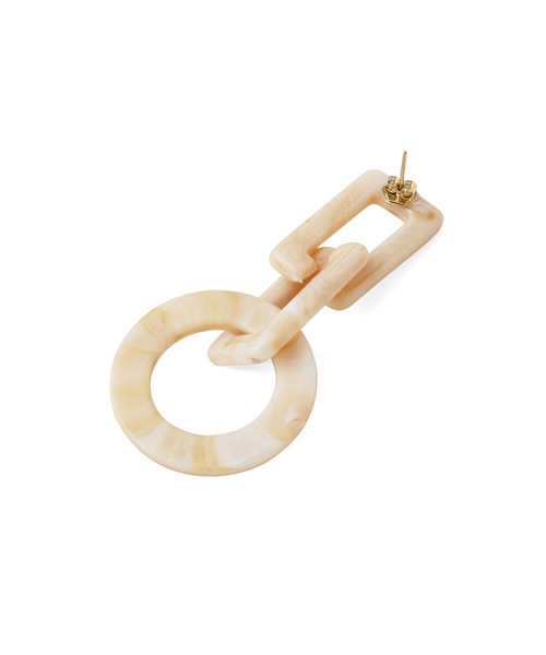 MAISON DE REEFUR(メゾンドリーファー)の「クリア チェーン ピアス(ピアス(両耳用)・レディース・オフホワイト/ダークブラウン/ネイビー/ワイン・FREE)」の5枚目の写真