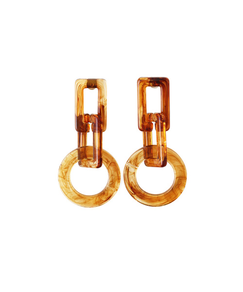 MAISON DE REEFUR(メゾンドリーファー)の「クリア チェーン ピアス(ピアス(両耳用)・レディース・オフホワイト/ダークブラウン/ネイビー/ワイン・FREE)」の7枚目の写真