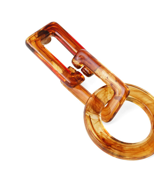 MAISON DE REEFUR(メゾンドリーファー)の「クリア チェーン ピアス(ピアス(両耳用)・レディース・オフホワイト/ダークブラウン/ネイビー/ワイン・FREE)」の9枚目の写真