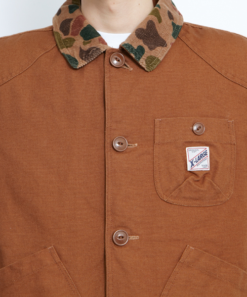 XLARGE(エクストララージ)の「HUNTING JACKET(カバーオール・メンズ・ブラウン/ベージュ/オリーブ/ダークグリーン・SMALL/MEDIUM/LARGE/X-LARGE)」の9枚目の写真
