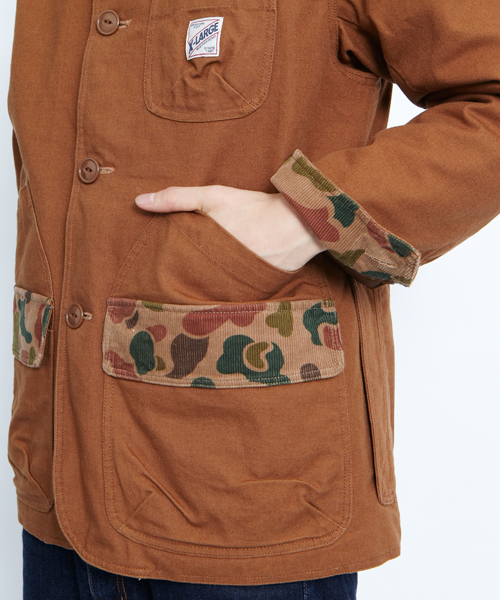 XLARGE(エクストララージ)の「HUNTING JACKET(カバーオール・メンズ・ブラウン/ベージュ/オリーブ/ダークグリーン・SMALL/MEDIUM/LARGE/X-LARGE)」の11枚目の写真