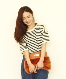 coen | 【Market】ファーコンビクラッチ(クラッチバッグ)