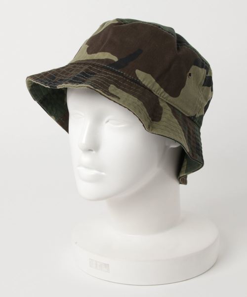 go slow caravan（ゴースローキャラバン）の「#glow of sunset/グローオブサンセット　NEW HATTAN　バケットハット（ハット・メンズ・ホワイト/ブラック/ネイビー/レッド/ピンク/ブルー/カモフラージュ/オートミール/ライトピンク・FREE）」の9枚目の写真