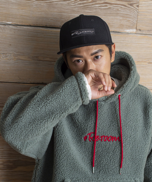 #Re:room（リルーム）の「ボックスロゴ フラットバイザー キャップ（キャップ・メンズ・ホワイト/ブラック/ベージュ/グレー・FREE）」の16枚目の写真