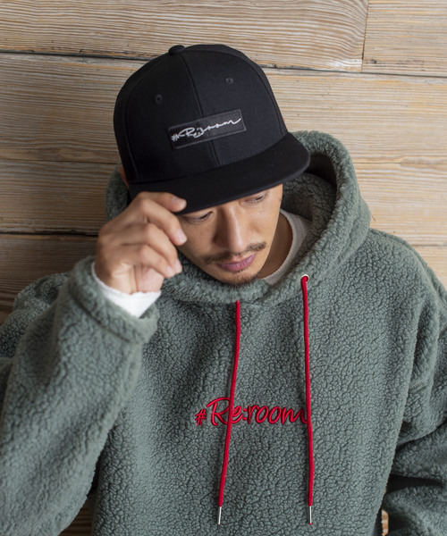 #Re:room（リルーム）の「ボックスロゴ フラットバイザー キャップ（キャップ・メンズ・ホワイト/ブラック/ベージュ/グレー・FREE）」の20枚目の写真