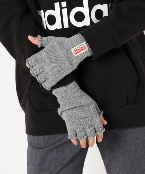 SHIPS JET BLUE(シップスジェットブルー)の「NEWBERRY KNITTING:フィンガーレス グローブ(手袋・メンズ・ブラック/ネイビー/グレー/レッド/オレンジ・ONE SIZE)」の12枚目の写真