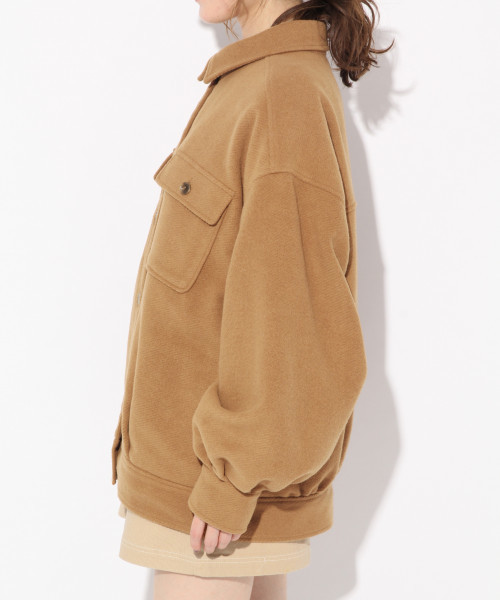 Heather（ヘザー）の「ナカワタエリツキコート　 821464（その他アウター・レディース・ベージュ/ホワイト/ブラック・FREE）」の5枚目の写真