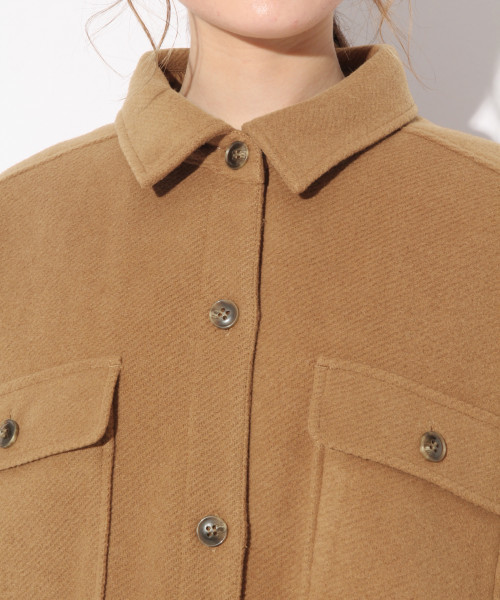 Heather（ヘザー）の「ナカワタエリツキコート　 821464（その他アウター・レディース・ベージュ/ホワイト/ブラック・FREE）」の7枚目の写真