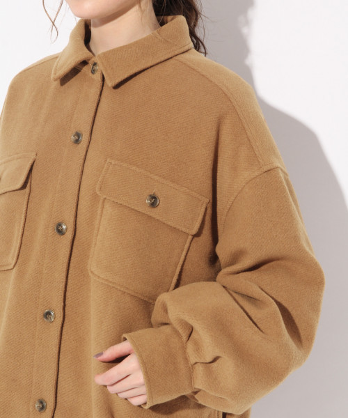 Heather（ヘザー）の「ナカワタエリツキコート　 821464（その他アウター・レディース・ベージュ/ホワイト/ブラック・FREE）」の8枚目の写真