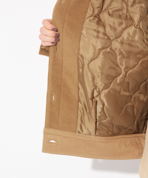 Heather（ヘザー）の「ナカワタエリツキコート　 821464（その他アウター・レディース・ベージュ/ホワイト/ブラック・FREE）」の14枚目の写真