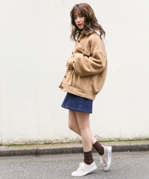 Heather（ヘザー）の「ナカワタエリツキコート　 821464（その他アウター・レディース・ベージュ/ホワイト/ブラック・FREE）」の15枚目の写真