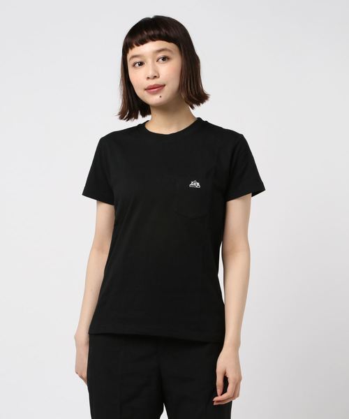 Lee(リー)の「【Lee】COMPACT FIT TEE(Tシャツ/カットソー・レディース・ブラック/オフホワイト・FREE)」の1枚目の写真