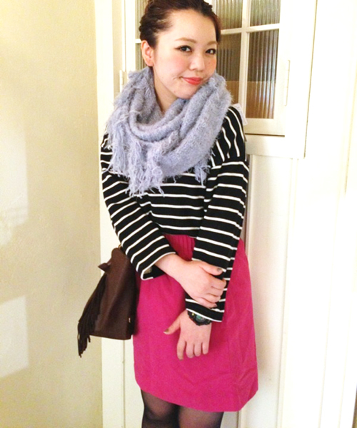 Kastane（カスタネ）の「マイクロピーチスカート（スカート・レディース・ライトグレー/グリーン/ピンク/ブラック・FREE）」の4枚目の写真