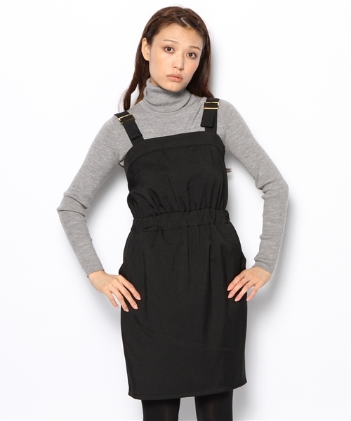 NANO universe(ナノユニバース)の「BR/バックル付ジャンスカ(ワンピース・レディース・オフホワイト/ブラック・FREE)」の12枚目の写真