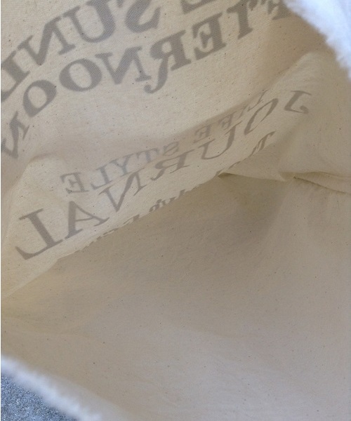 TODAYFUL（トゥデイフル）の「Vintageトートバッグ（トートバッグ・レディース・チャコールグレー/ベージュ/オフホワイト/カーキ・FREE）」の6枚目の写真