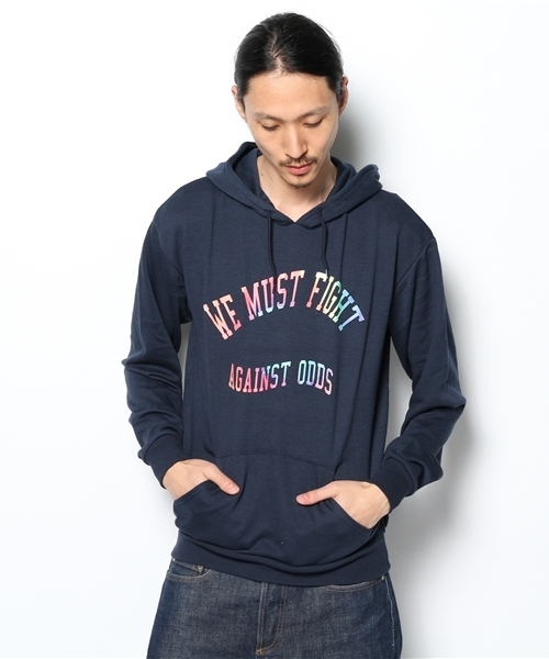 WEGO(ウィゴー)の「WEGO/レインボーロゴプルパーカー(パーカー・メンズ・ホワイト/ブルー/ネイビー/レッド・LARGE/MEDIUM)」の14枚目の写真