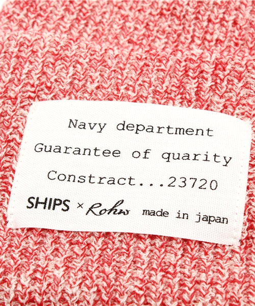 SHIPS for women（シップスフォーウィメン）の「メランジ ニット キャップ（ニットキャップ/ビーニー・レディース・グレー/レッド/ネイビー/ホワイト・ONE SIZE）」の8枚目の写真