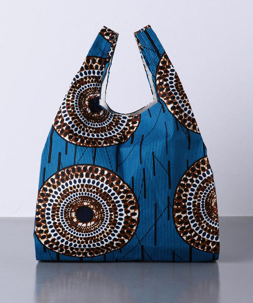 UNITED ARROWS（ユナイテッドアローズ）の「＜Kanga（カンガ）＞プリント ショッパー バッグ ◆（エコバッグ/サブバッグ・レディース・ロイヤルブルー/ネイビー/ホワイト/ブラウン/ピンク/イエロー/オレンジ/コバルトブルー/シャーベット・FREE）」の4枚目の写真