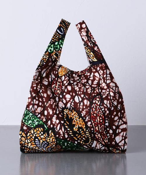 UNITED ARROWS（ユナイテッドアローズ）の「＜Kanga（カンガ）＞プリント ショッパー バッグ ◆（エコバッグ/サブバッグ・レディース・ロイヤルブルー/ネイビー/ホワイト/ブラウン/ピンク/イエロー/オレンジ/コバルトブルー/シャーベット・FREE）」の3枚目の写真