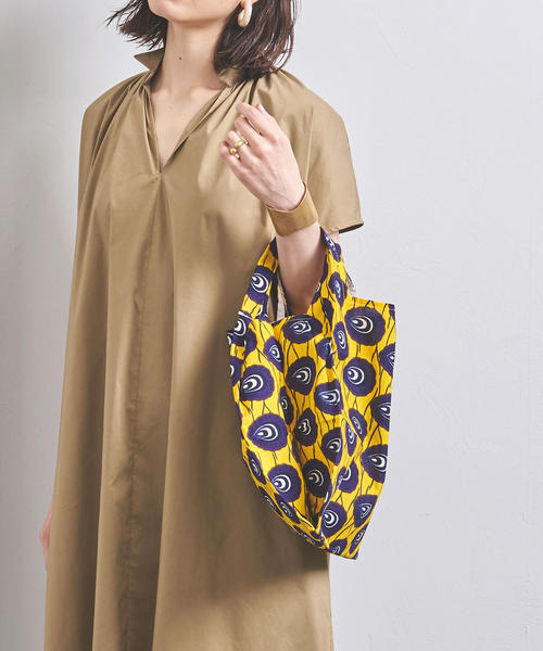 UNITED ARROWS（ユナイテッドアローズ）の「＜Kanga（カンガ）＞プリント ショッパー バッグ ◆（エコバッグ/サブバッグ・レディース・ロイヤルブルー/ネイビー/ホワイト/ブラウン/ピンク/イエロー/オレンジ/コバルトブルー/シャーベット・FREE）」の6枚目の写真