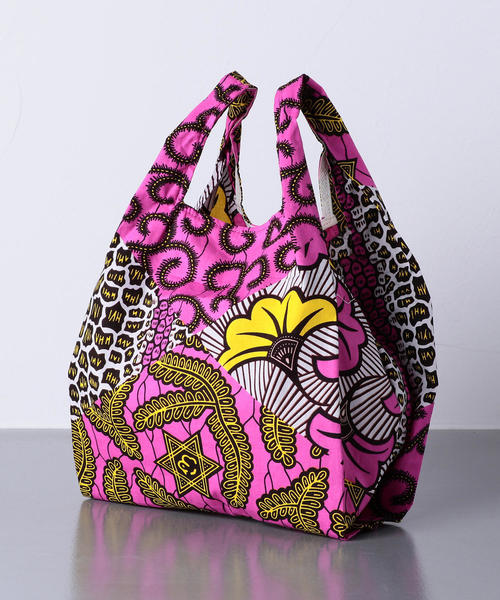 UNITED ARROWS（ユナイテッドアローズ）の「＜Kanga（カンガ）＞プリント ショッパー バッグ ◆（エコバッグ/サブバッグ・レディース・ロイヤルブルー/ネイビー/ホワイト/ブラウン/ピンク/イエロー/オレンジ/コバルトブルー/シャーベット・FREE）」の12枚目の写真