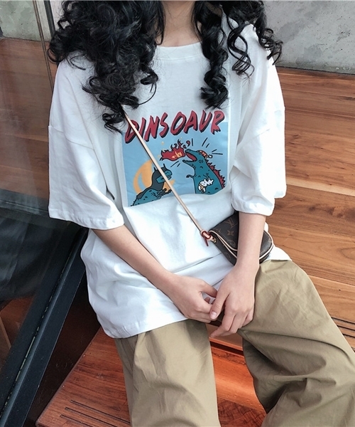 Zoe Jenko ゾエジェンコ の ダイナソーポッププリントtシャツ Tシャツ カットソー Wear