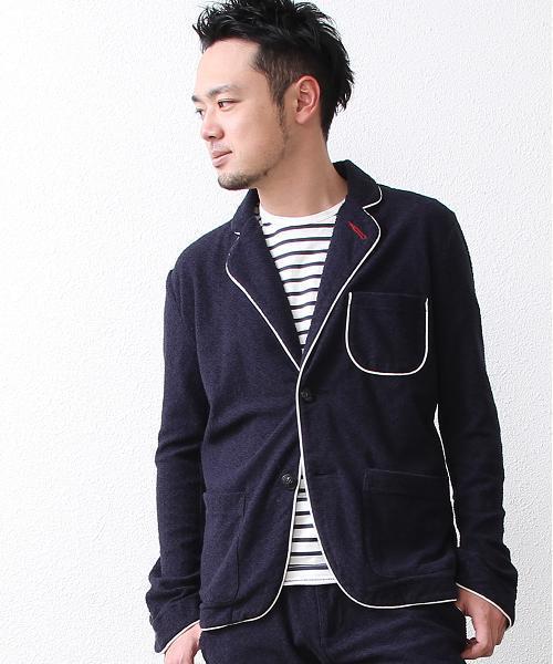 coen(コーエン)の「【MBC】マリンパイルジャケット(テーラードジャケット・メンズ・ネイビー・MEDIUM/SMALL/LARGE/X-LARGE/X-SMALL)」の1枚目の写真