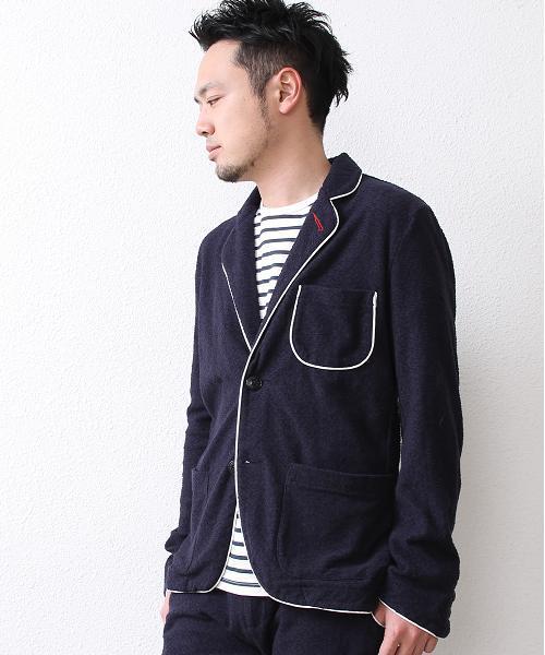 coen(コーエン)の「【MBC】マリンパイルジャケット(テーラードジャケット・メンズ・ネイビー・MEDIUM/SMALL/LARGE/X-LARGE/X-SMALL)」の2枚目の写真