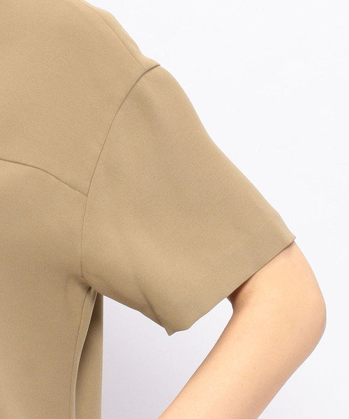 A/C DESIGN BY ALPHA CUBIC（エーシーデザインバイアルファキュービック）の「バックスリットブラウス（シャツ/ブラウス・レディース・モカ/ネイビー/オフホワイト・9号/11号）」の16枚目の写真