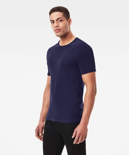 G-STAR（ジースター）の「BASIC T-SHIRT 2-PACK/ワンポイントロゴTシャツ/2枚組（Tシャツ/カットソー・メンズ・ヘザーグレー/ホワイト/ブラック/ダークブルー・X-SMALL/SMALL/LARGE/MEDIUM/XX-LARGE/X-LARGE）」の16枚目の写真