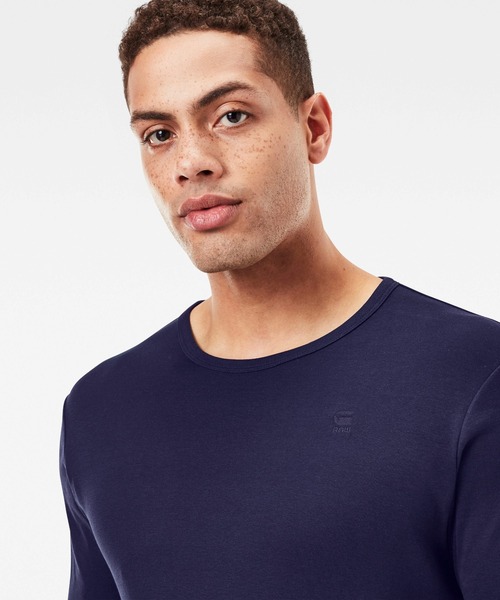 G-STAR（ジースター）の「BASIC T-SHIRT 2-PACK/ワンポイントロゴTシャツ/2枚組（Tシャツ/カットソー・メンズ・ヘザーグレー/ホワイト/ブラック/ダークブルー・X-SMALL/SMALL/LARGE/MEDIUM/XX-LARGE/X-LARGE）」の14枚目の写真