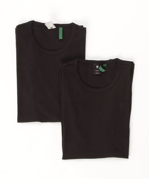 G-STAR（ジースター）の「BASIC T-SHIRT 2-PACK/ワンポイントロゴTシャツ/2枚組（Tシャツ/カットソー・メンズ・ヘザーグレー/ホワイト/ブラック/ダークブルー・X-SMALL/SMALL/LARGE/MEDIUM/XX-LARGE/X-LARGE）」の10枚目の写真