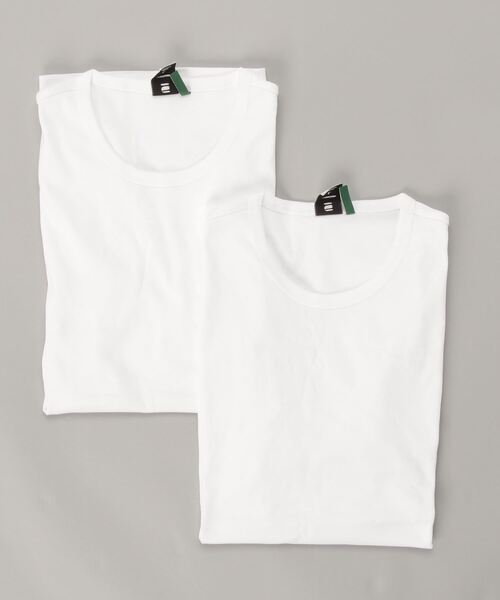 G-STAR（ジースター）の「BASIC T-SHIRT 2-PACK/ワンポイントロゴTシャツ/2枚組（Tシャツ/カットソー・メンズ・ヘザーグレー/ホワイト/ブラック/ダークブルー・X-SMALL/SMALL/LARGE/MEDIUM/XX-LARGE/X-LARGE）」の11枚目の写真