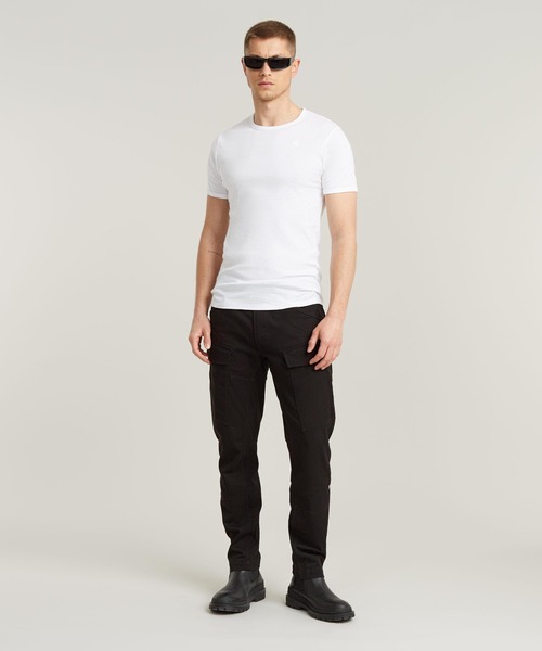 G-STAR（ジースター）の「BASIC T-SHIRT 2-PACK/ワンポイントロゴTシャツ/2枚組（Tシャツ/カットソー・メンズ・ヘザーグレー/ホワイト/ブラック/ダークブルー・X-SMALL/SMALL/LARGE/MEDIUM/XX-LARGE/X-LARGE）」の18枚目の写真