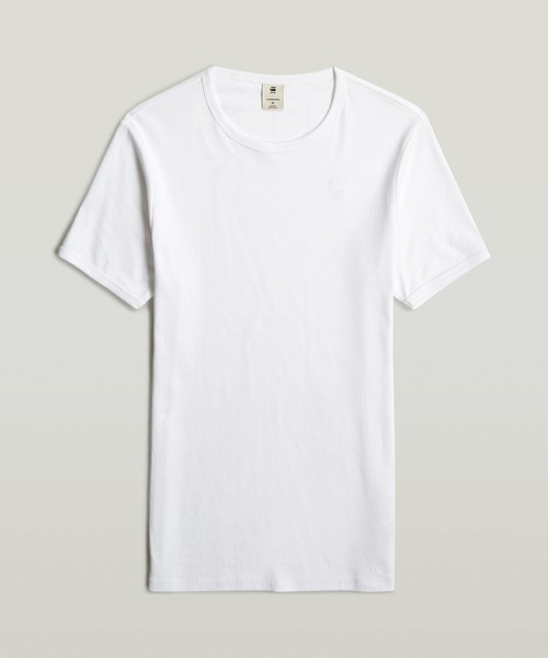 G-STAR（ジースター）の「BASIC T-SHIRT 2-PACK/ワンポイントロゴTシャツ/2枚組（Tシャツ/カットソー・メンズ・ヘザーグレー/ホワイト/ブラック/ダークブルー・X-SMALL/SMALL/LARGE/MEDIUM/XX-LARGE/X-LARGE）」の21枚目の写真