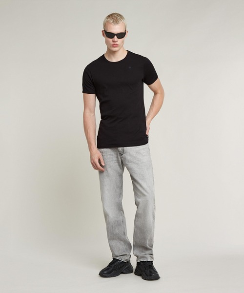 G-STAR（ジースター）の「BASIC T-SHIRT 2-PACK/ワンポイントロゴTシャツ/2枚組（Tシャツ/カットソー・メンズ・ヘザーグレー/ホワイト/ブラック/ダークブルー・X-SMALL/SMALL/LARGE/MEDIUM/XX-LARGE/X-LARGE）」の13枚目の写真