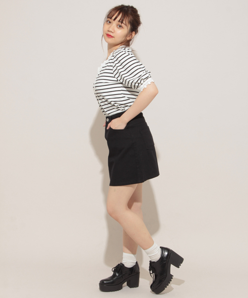 apres jour（アプレジュール）の「ベーシック台形スカート【ZOZOTOWN限定アイテム】19SS（スカート・レディース・ブラック/オフホワイト/インディゴブルー・X-LARGE/SMALL/MEDIUM/LARGE）」の15枚目の写真