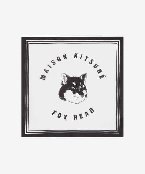 Maison Kitsune メゾンキツネ の Fox Head Cotton Bandana バンダナ スカーフ Wear