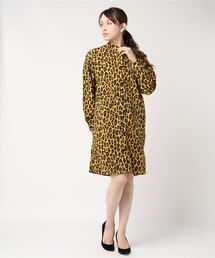 ヒステリックグラマー パーカーワンピース ヒョウ柄 総柄 HYSTERIC