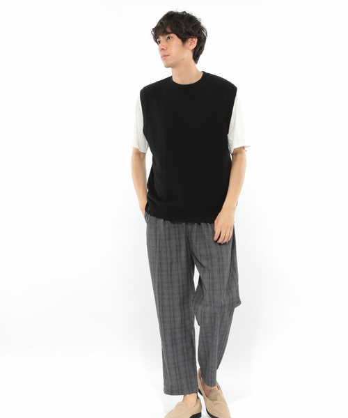 LAKOLE（ラコレ）の「強撚ニットベスト / LAKOLE（ベスト・メンズ・ブラック/ベージュ/ブラウン・MEDIUM/LARGE）」の5枚目の写真