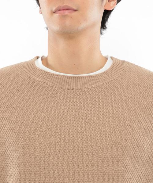 LAKOLE（ラコレ）の「強撚ニットベスト / LAKOLE（ベスト・メンズ・ブラック/ベージュ/ブラウン・MEDIUM/LARGE）」の4枚目の写真