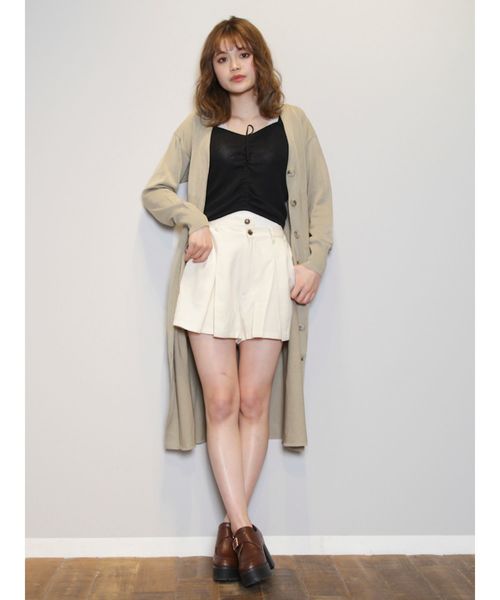 dazzlin（ダズリン）の「ギャザーニットアンサンブル（ニット/セーター・レディース・ブラック/ベージュ/ミント/モカ/オフホワイト・FREE）」の6枚目の写真