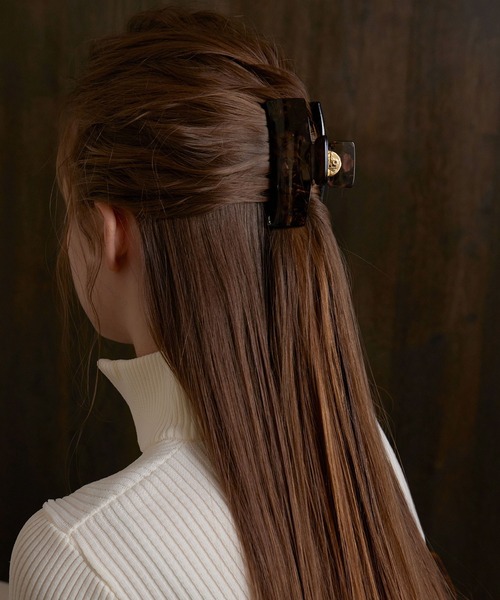 MIELI INVARIANT(ミエリインヴァリアント)の「Marble Stone Hair Clip(バレッタ/ヘアクリップ・レディース・ブラウン/ブラック/ベージュ系その他・FREE)」の11枚目の写真